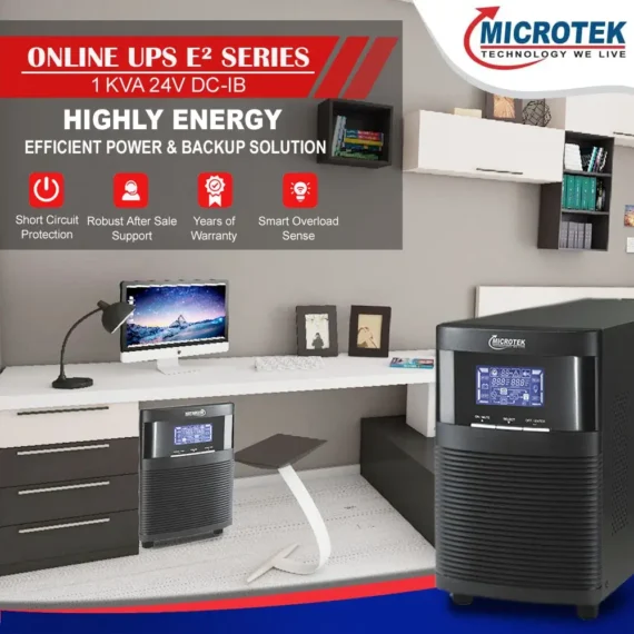 MICROTEK ONLINE UPS E² Series 1KVA 24VDC-IB