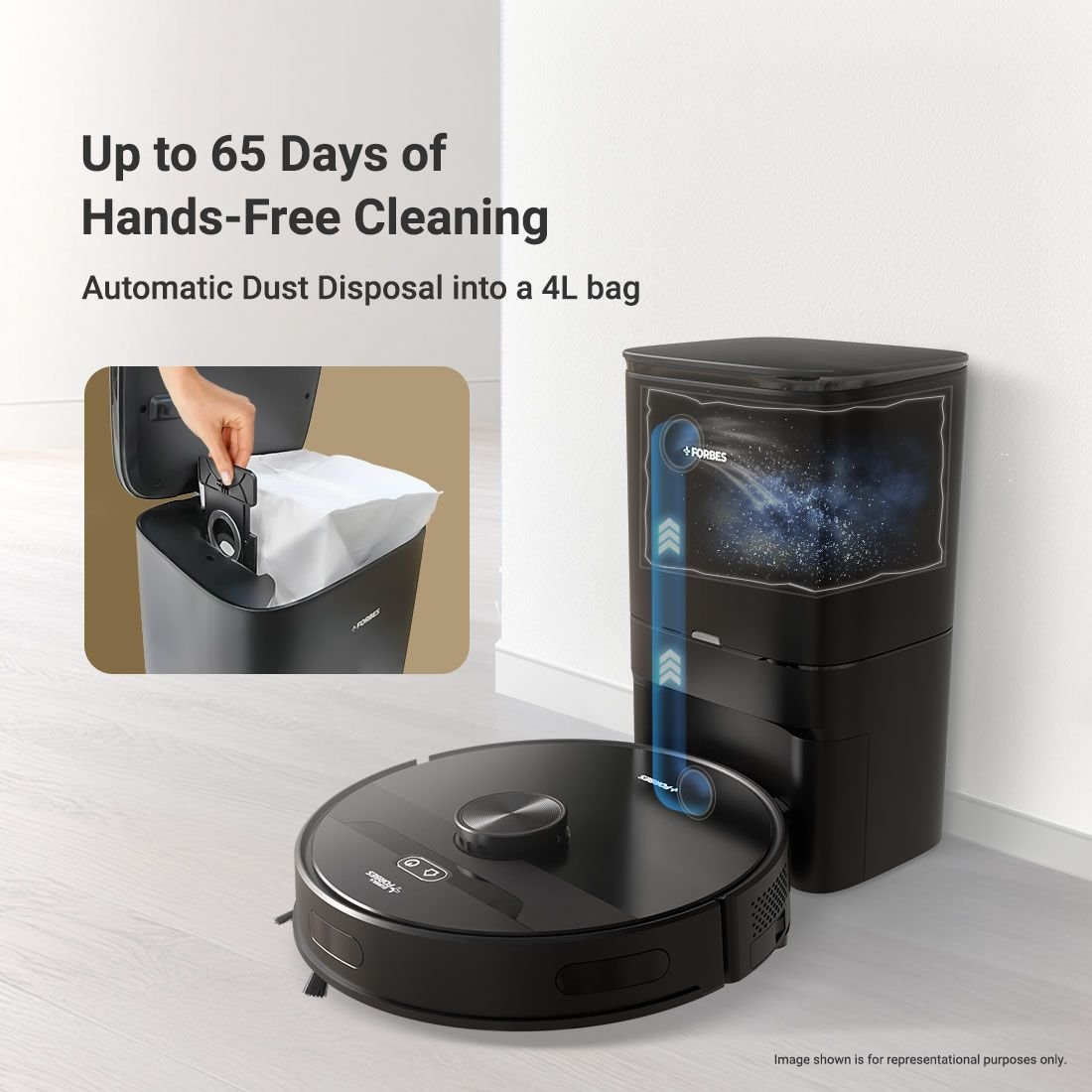 Forbes Smartclean With Auto Bin Robotic Vacuum Cleaner
