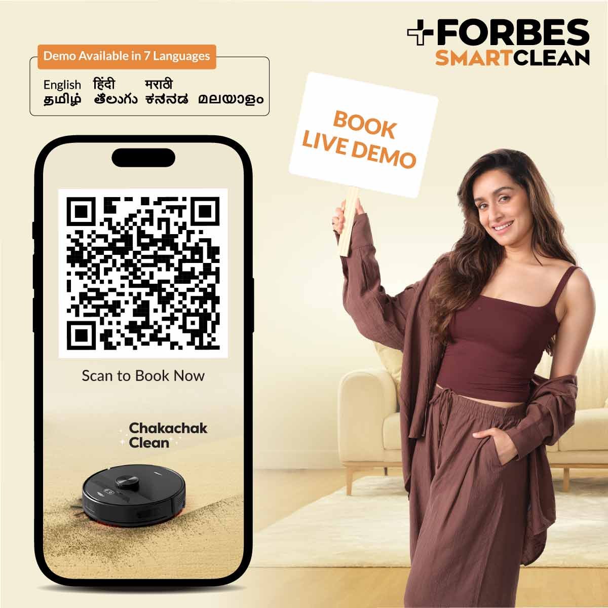 Forbes Smartclean With Auto Bin Robotic Vacuum Cleaner