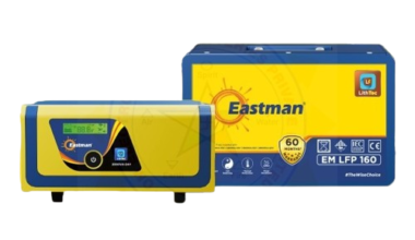 Eastman HUPS Lith Tech 950VA Inverter with EM-LFP-160 Lithium Battery Combo