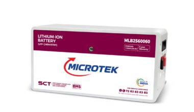 Microtek Lithium Battery 100Ah/25.6V (MLB2560060) – LiFePO4, 2.56kWh, >3500 Cycles