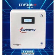 Microtek I-Lithium WiFi 1500SW Smart Energy Wall Inverter with In-Built Lithium Battery